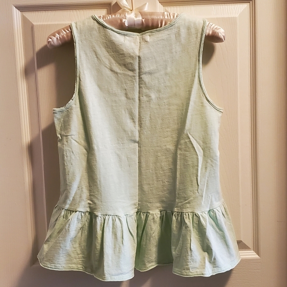 Anthropologie light green sleeveless top XS - Picture 2 of 3